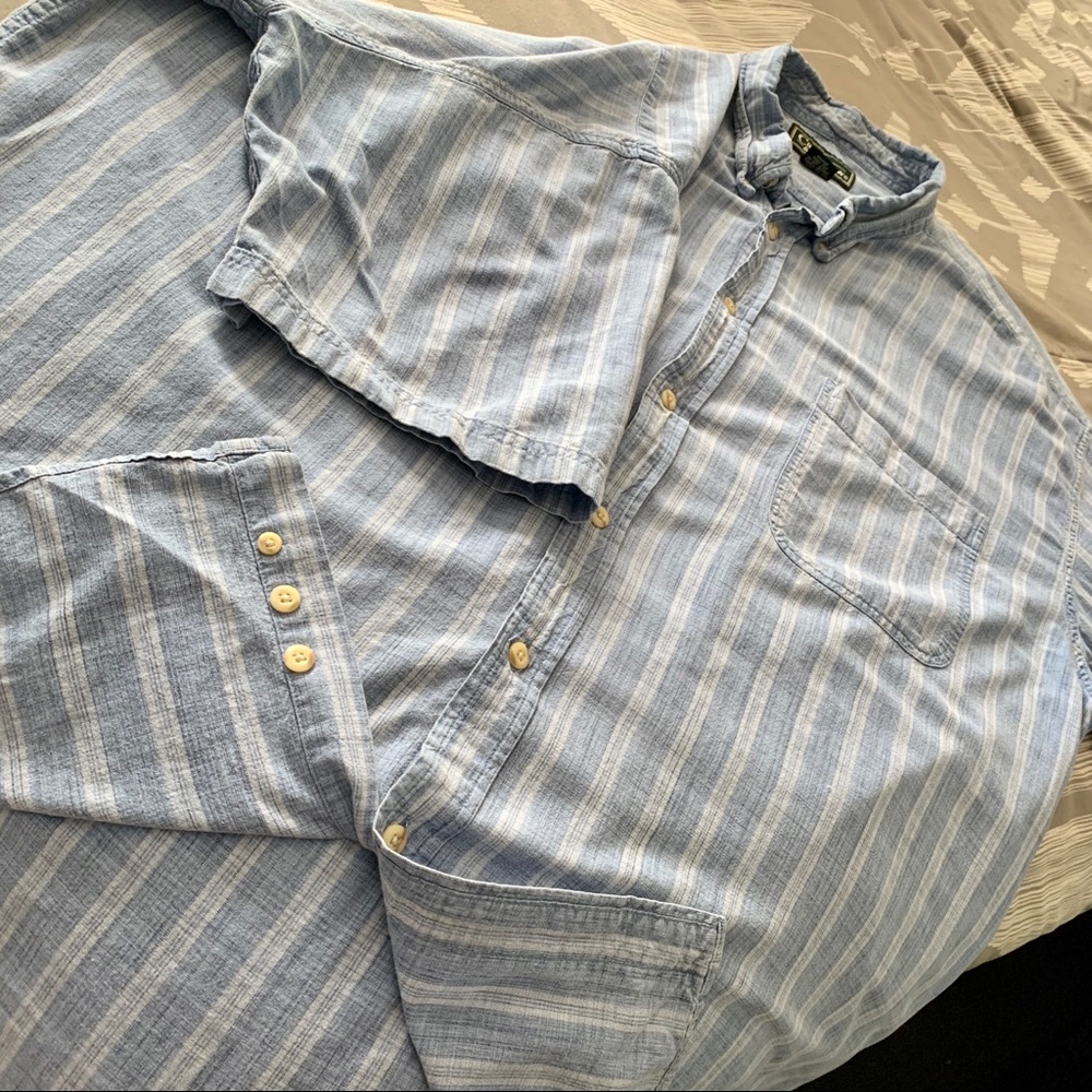 Plaid button down shirt